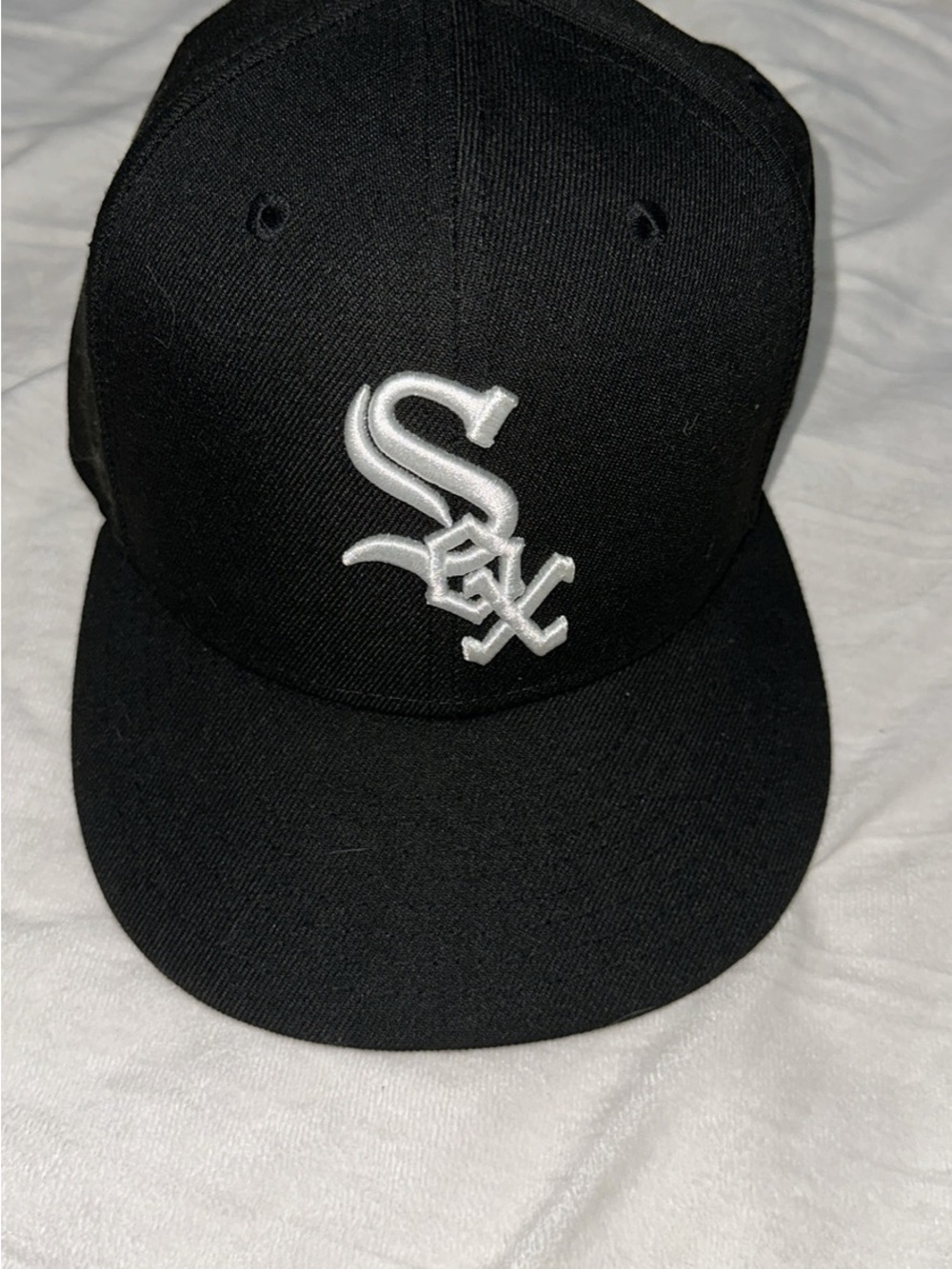 Kids Black Chicago White Sox Baseball Cap with White Logo